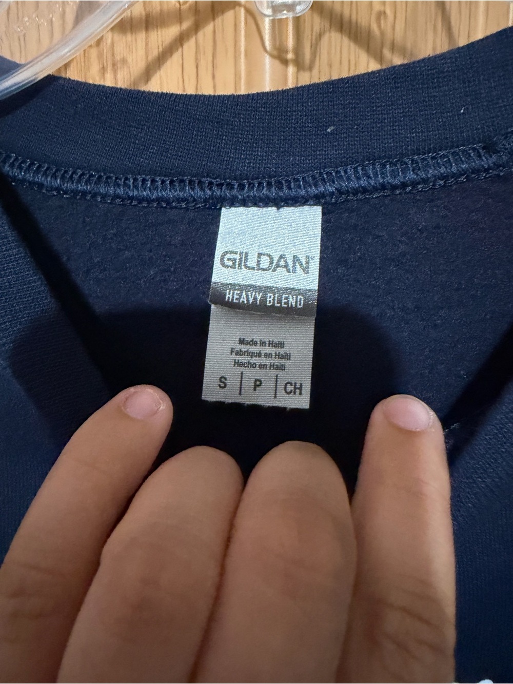 Yes, I'm Cold Navy Graphic Crewneck Sweatshirt - Picture 3 of 3